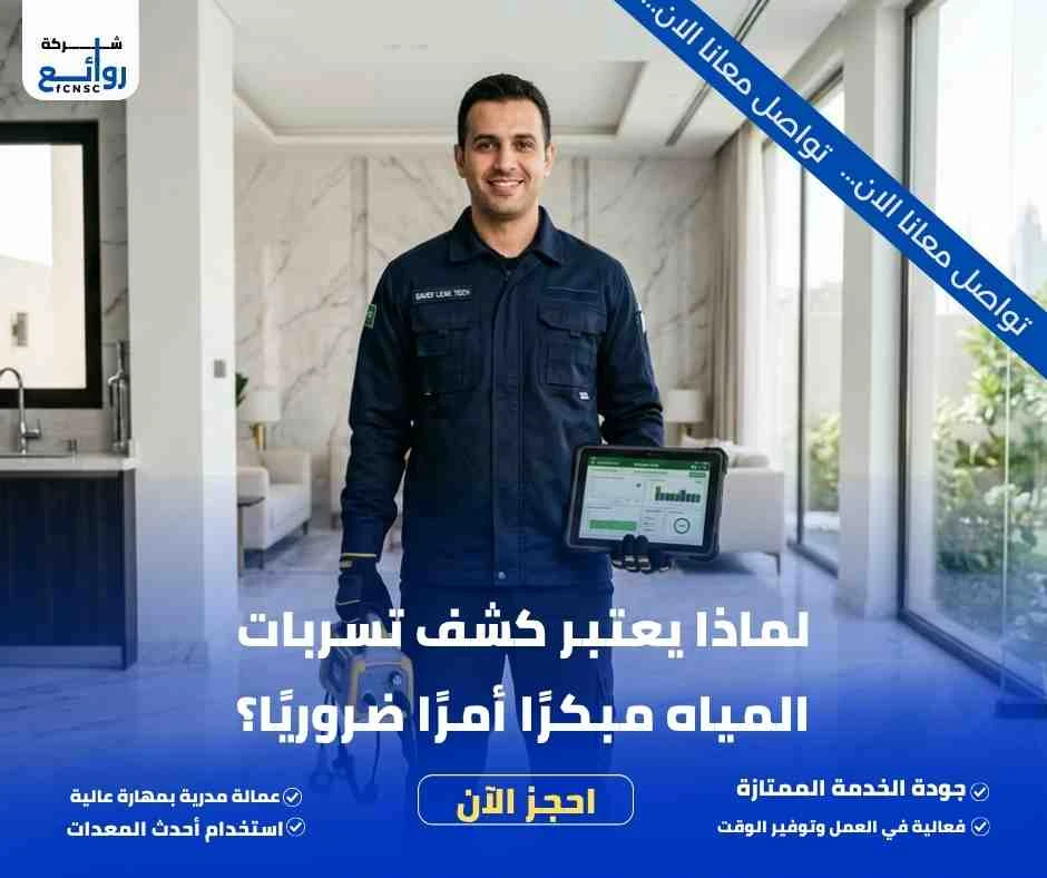 لماذا يعتبر كشف تسربات المياه مبكرًا أمرًا ضروريًا؟