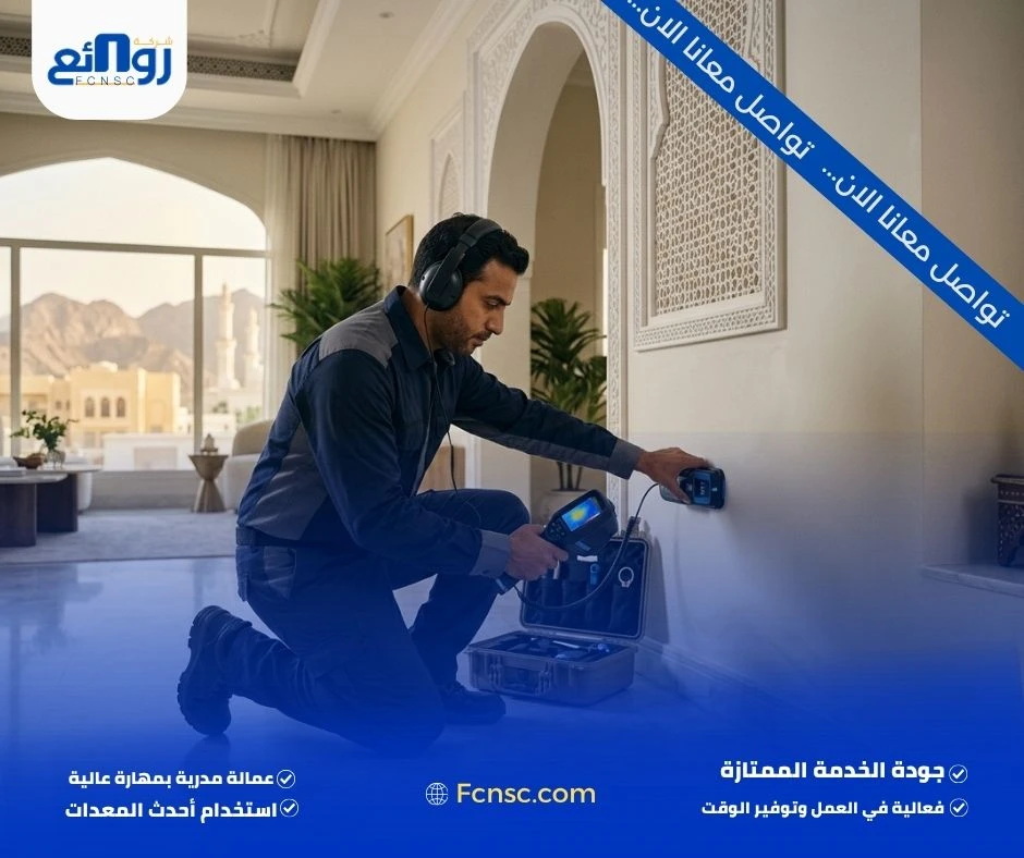 كشف تسربات المياه في مسقط | اطلب الفحص مع روائع 1 كشف تسربات المياه في مسقط