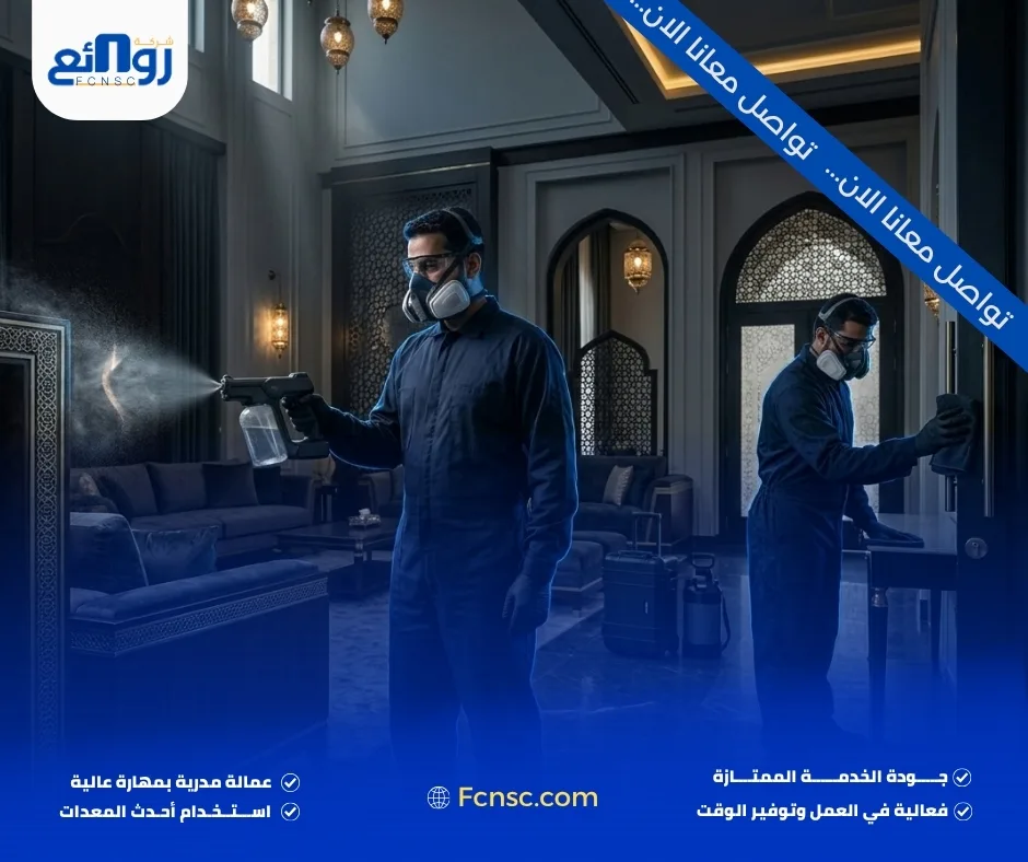 تعقيم منازل بالمدينة المنورة وفق احتياج كل غرفة