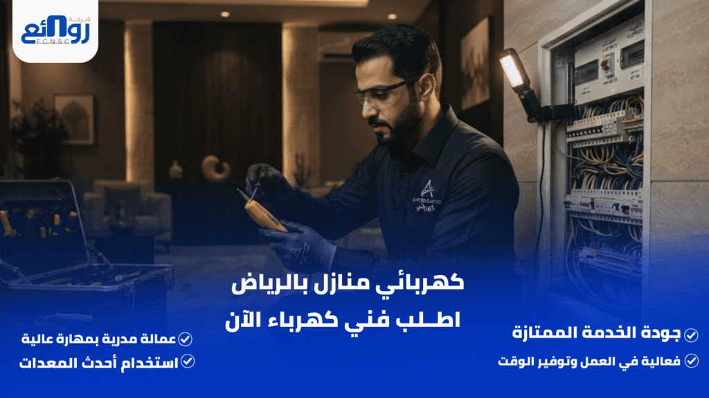 كهربائي منازل بالرياض | اطلب فني كهرباء الآن