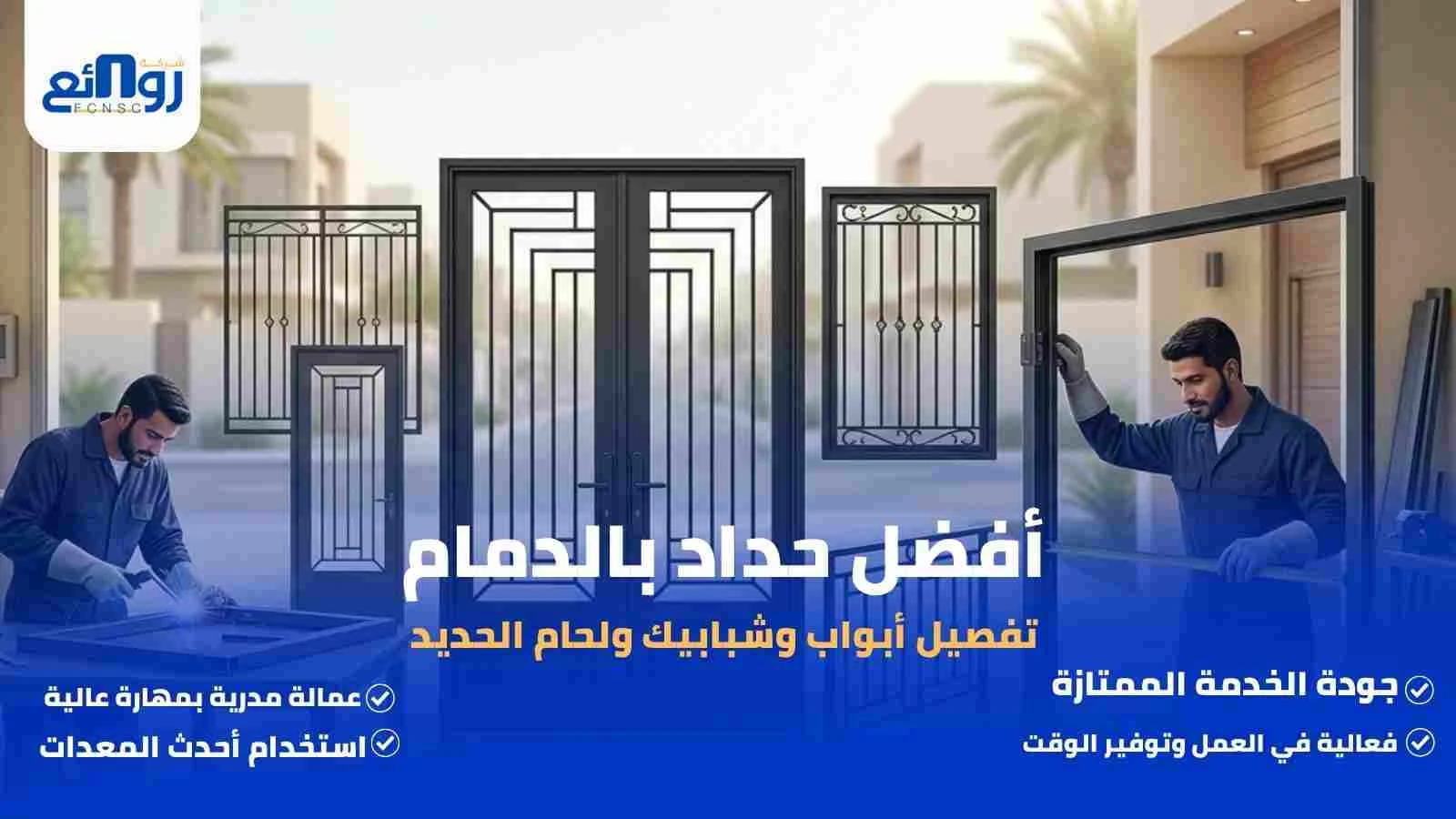 أفضل حداد بالدمام | تفصيل أبواب وشبابيك ولحام الحديد