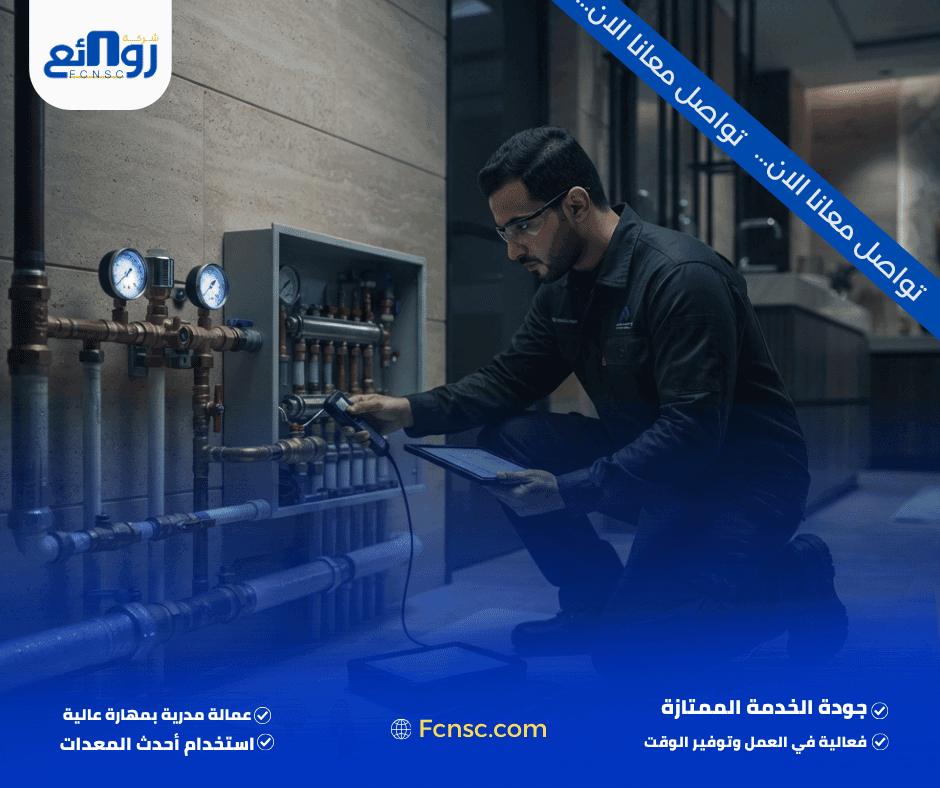 ما الذي يشمله فحص شبكات المياه بالرياض