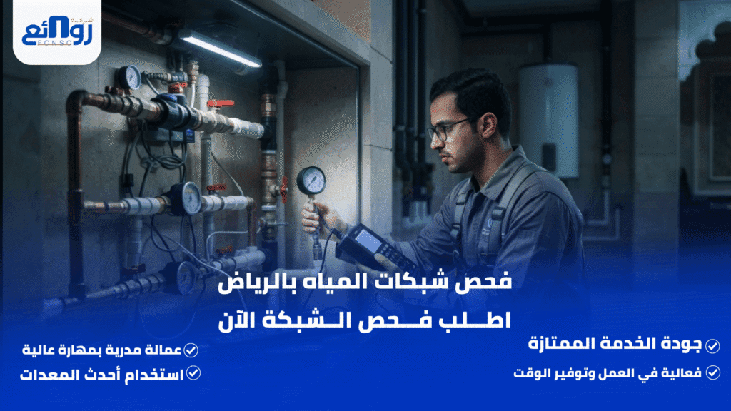 فحص شبكات المياه بالرياض | اطلب فحص الشبكة الآن