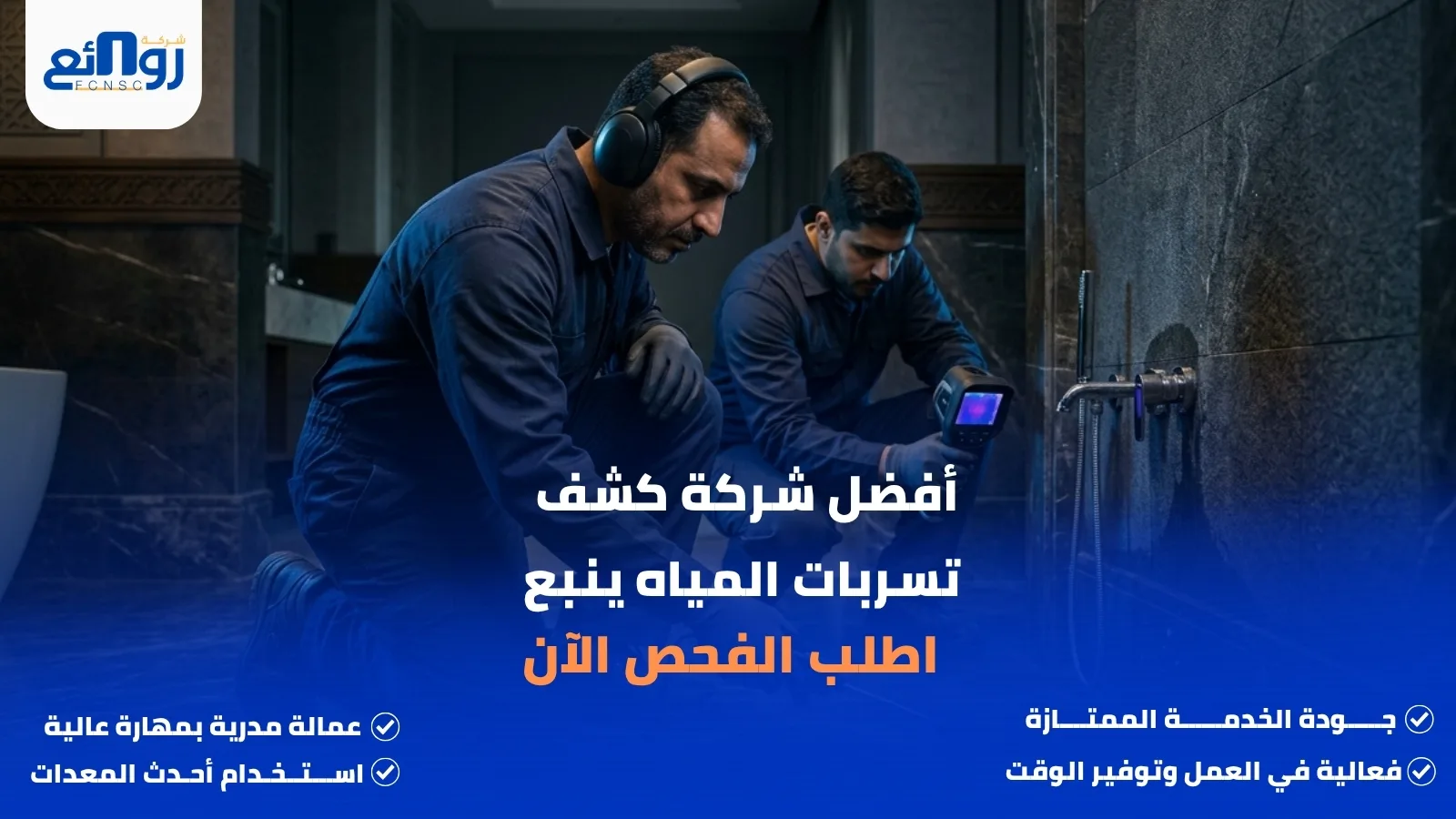 أفضل شركة كشف تسربات المياه ينبع | اطلب الفحص الآن