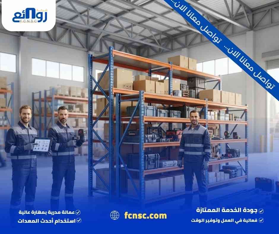 أنواع ارفف التخزين المتوفرة بالرياض