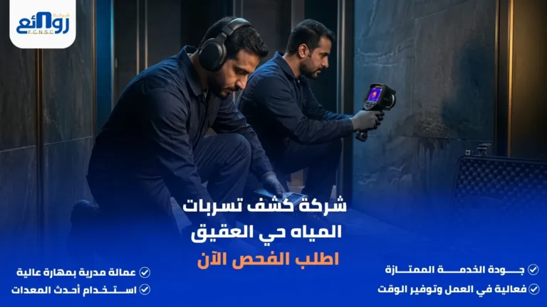 شركة كشف تسربات المياه حي العقيق | اطلب الفحص الآن