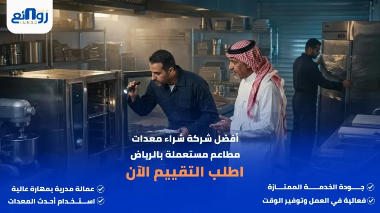 أفضل شركة شراء معدات مطاعم مستعملة بالرياض | اطلب التقييم الآن
