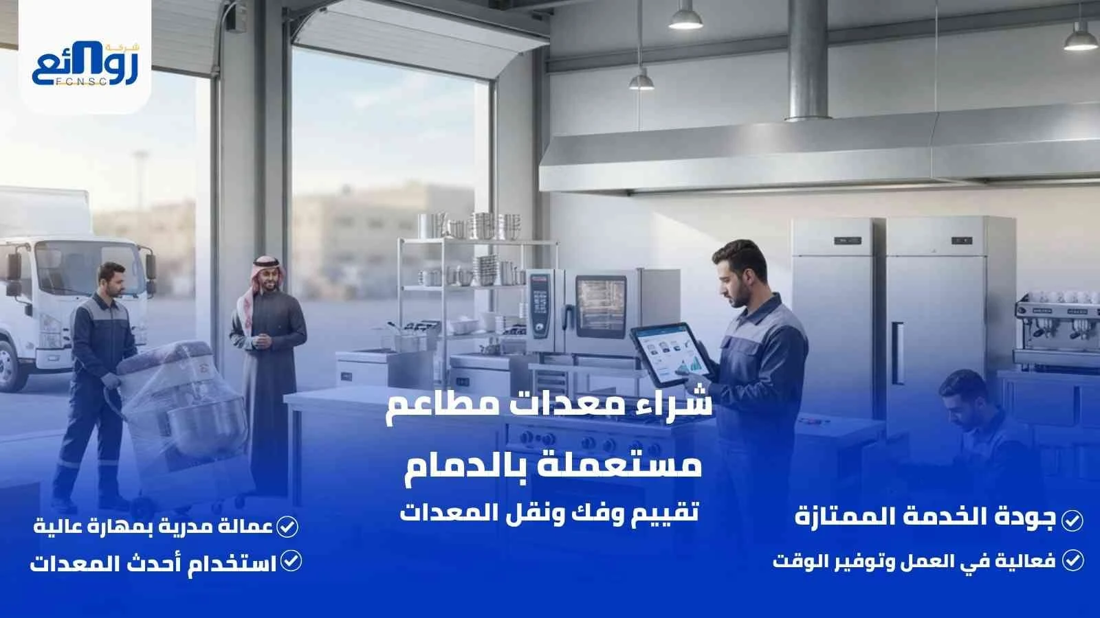 شراء معدات مطاعم مستعملة بالدمام | تقييم وفك ونقل المعدات