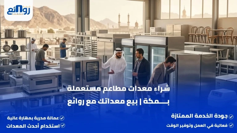 شراء معدات مطاعم مستعملة بمكة | بيع معداتك مع روائع