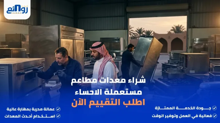 شراء معدات مطاعم مستعملة الاحساء | اطلب التقييم الآن