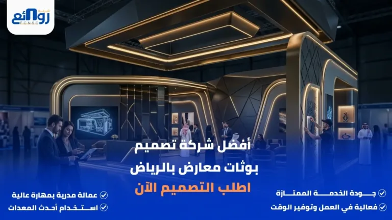 أفضل شركة تصميم بوثات معارض بالرياض | اطلب التصميم الآن