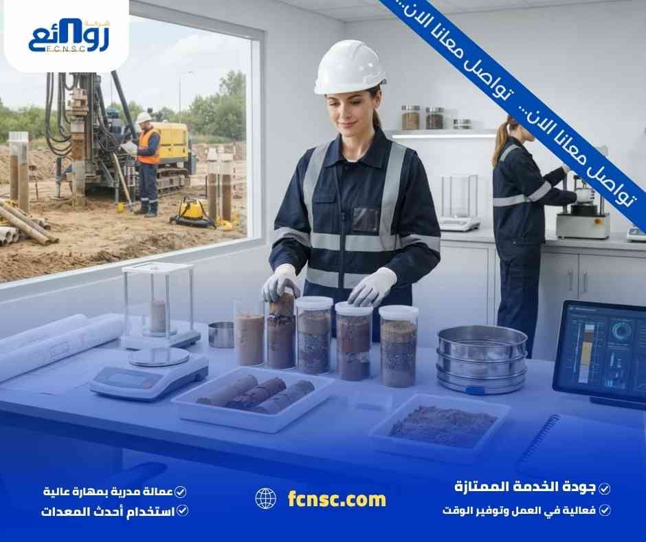 خدمات مختبر فحص التربة