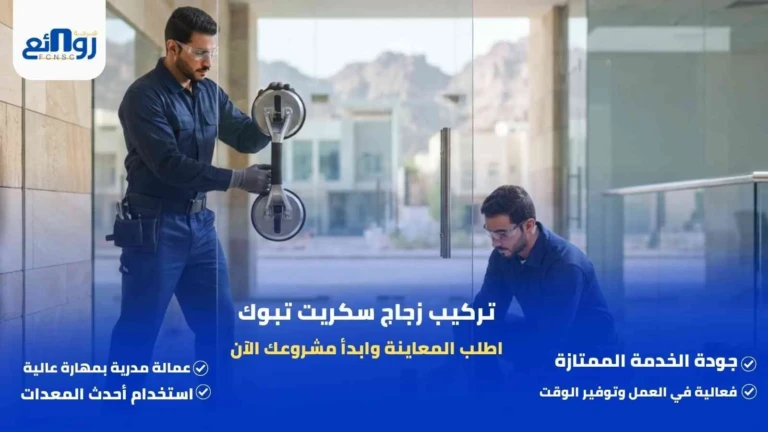 تركيب زجاج سكريت تبوك | اطلب المعاينة وابدأ مشروعك الآن