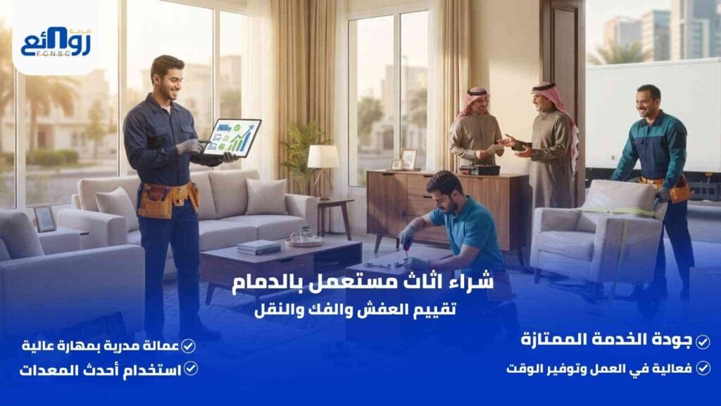 شراء اثاث مستعمل بالدمام | تقييم العفش والفك والنقل